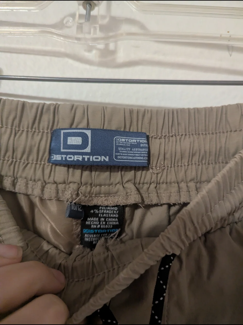 Light Taupe Cargo Joggers with Zipper Pockets